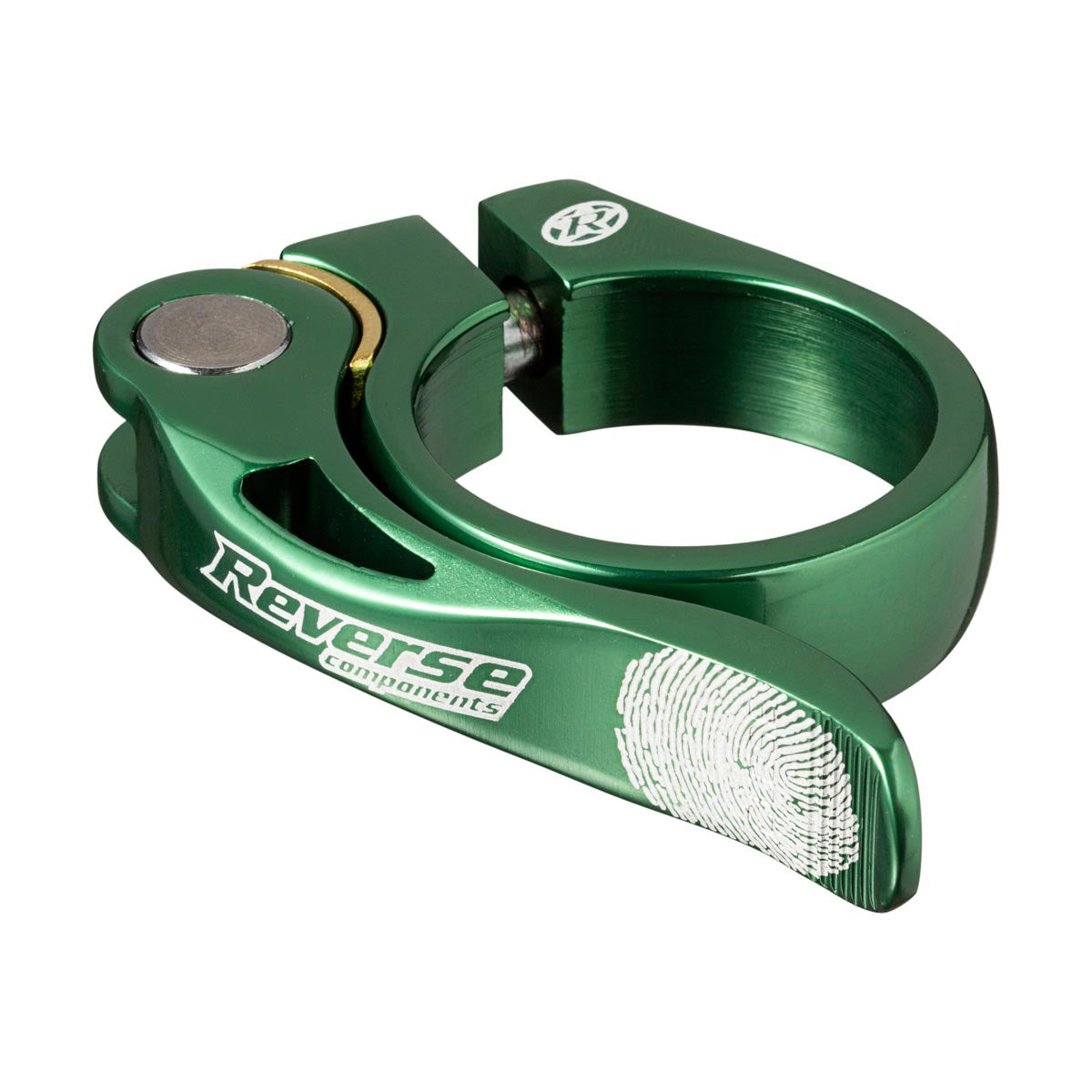 Reverse Long Life Q/R Seatpost Clamp 34.9mm Dark Green