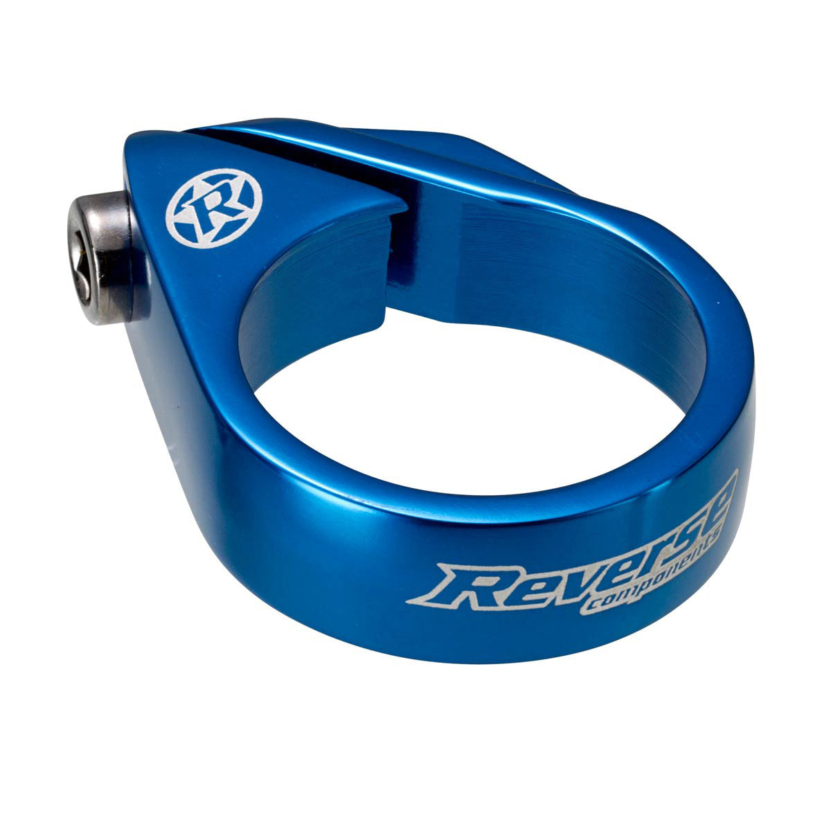 Reverse Bolt Seatpost Clamp 34.9mm Blue