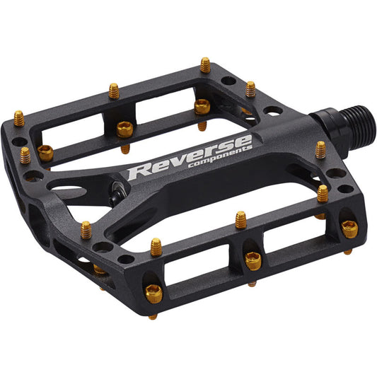 Reverse Black One Pedals Black/Gold-Goodwynn's