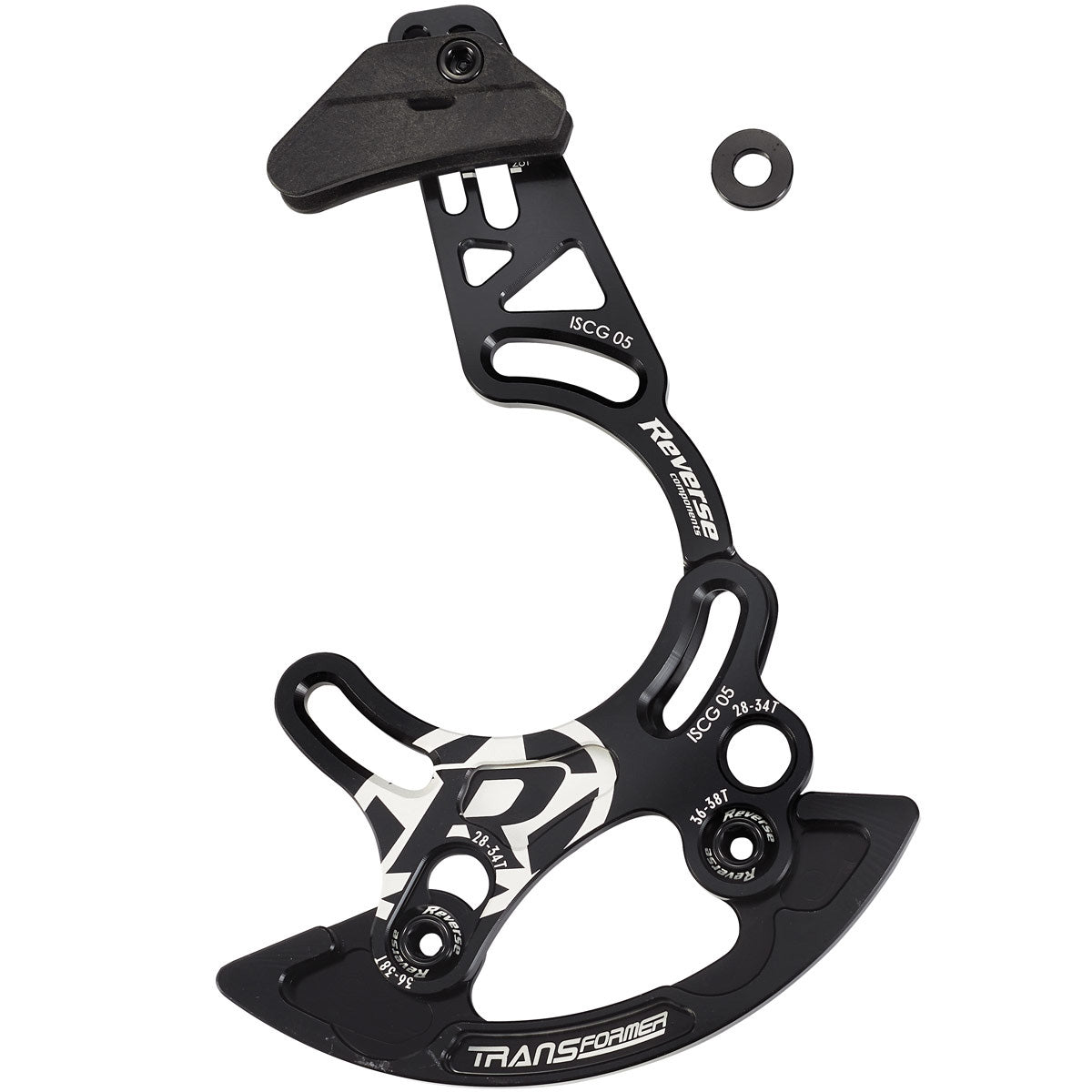 Reverse Transformer Trail Chain Guide Upper+Lower Black