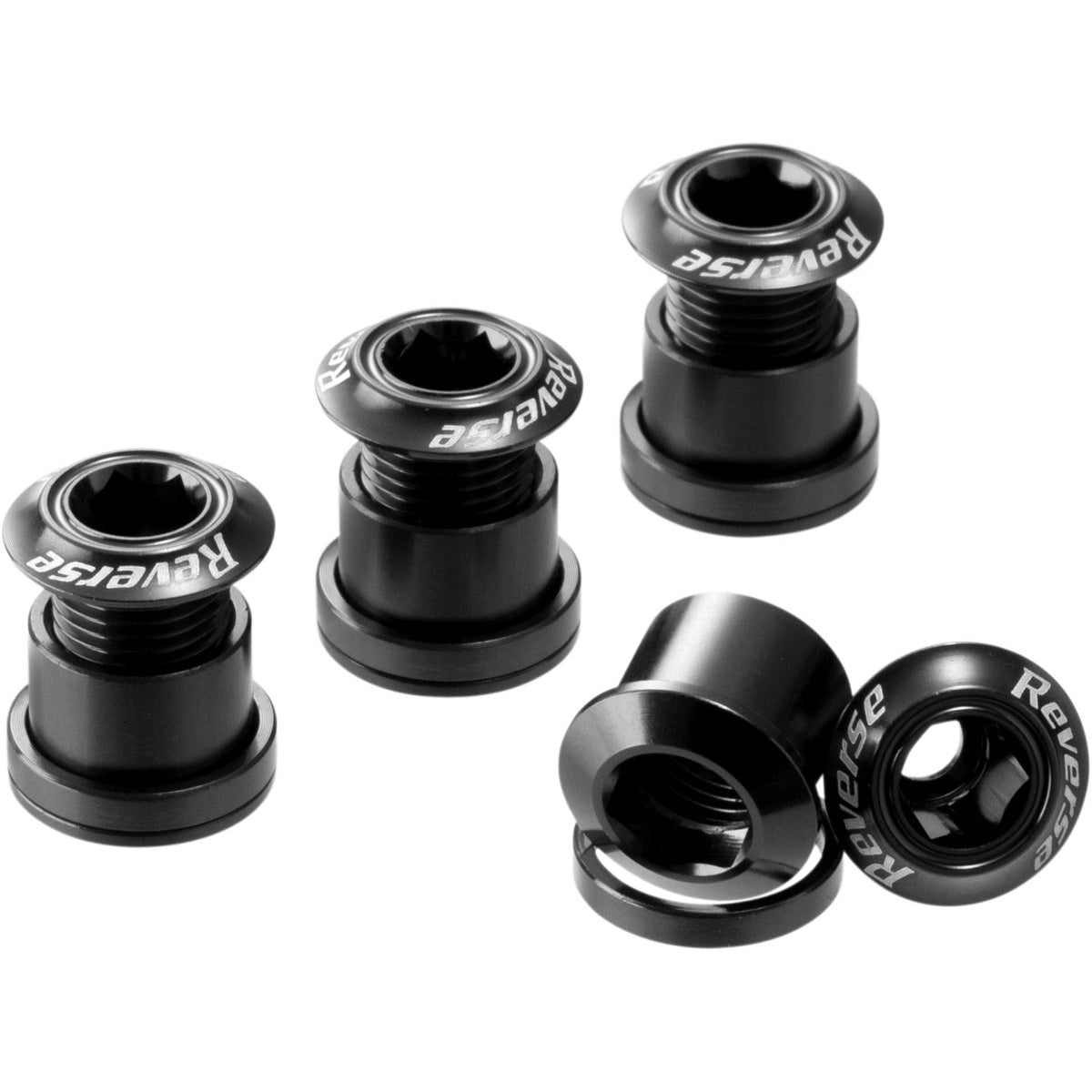 Reverse Chainring Bolt Set 8pc - Black-Goodwynn&#39;sGoodwynn&#39;s