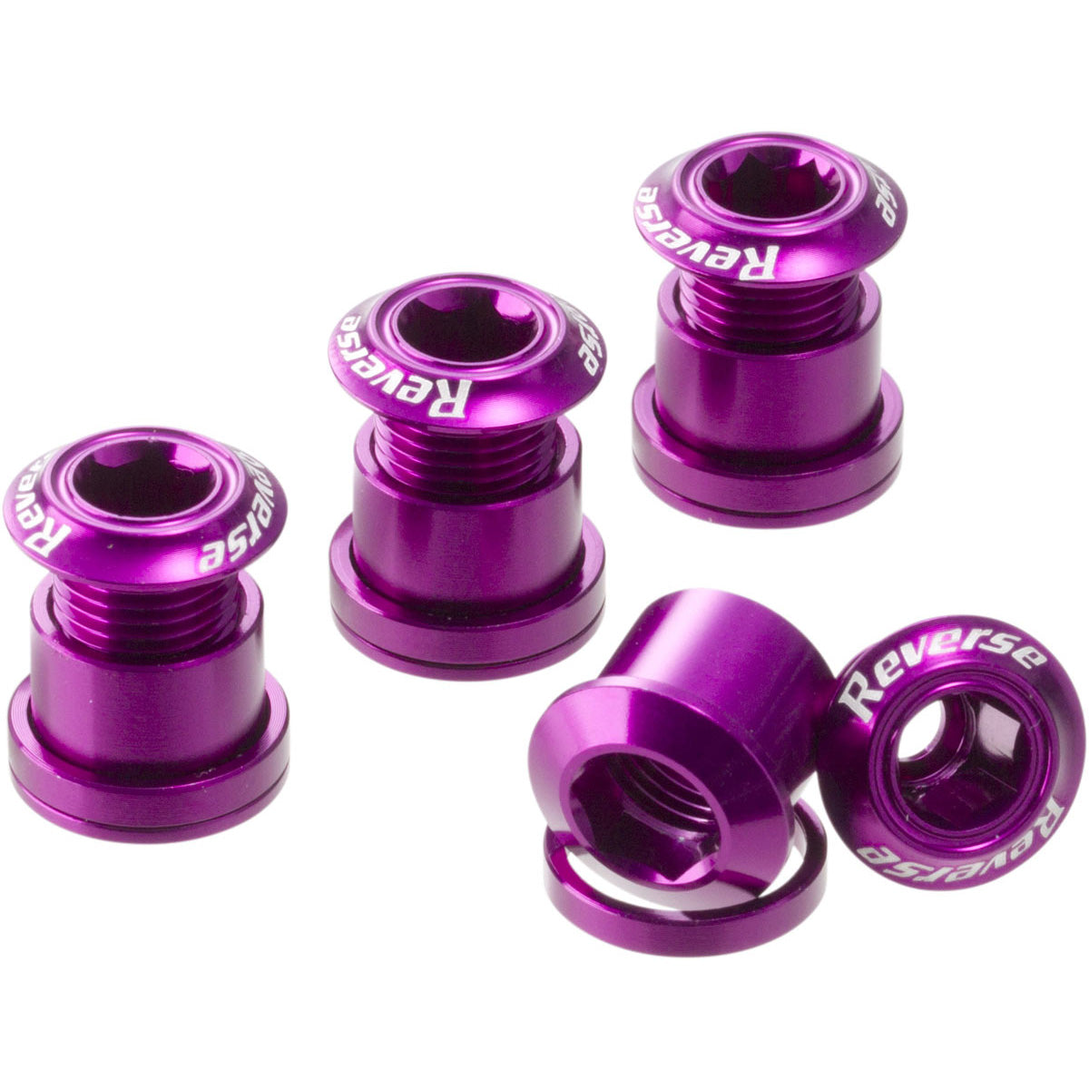 Reverse Chainring Bolt Set 8pc - Purple-Goodwynn&#39;sGoodwynn&#39;s