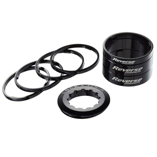 Reverse Single Speed Spacer Kit Black-Goodwynn's