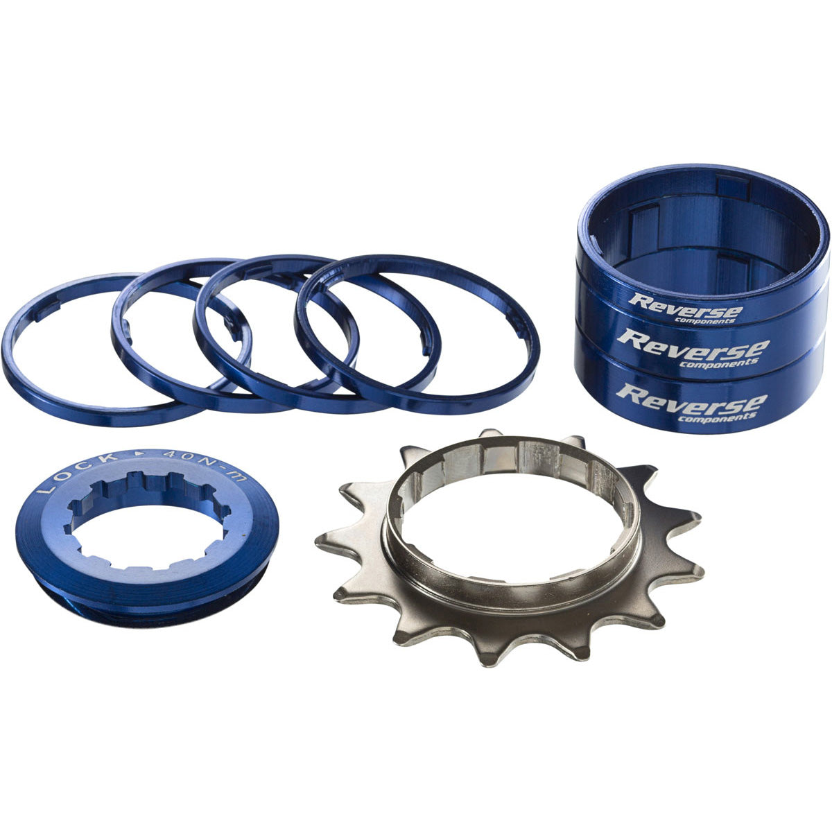 Reverse Single Speed Kit 13t Blue