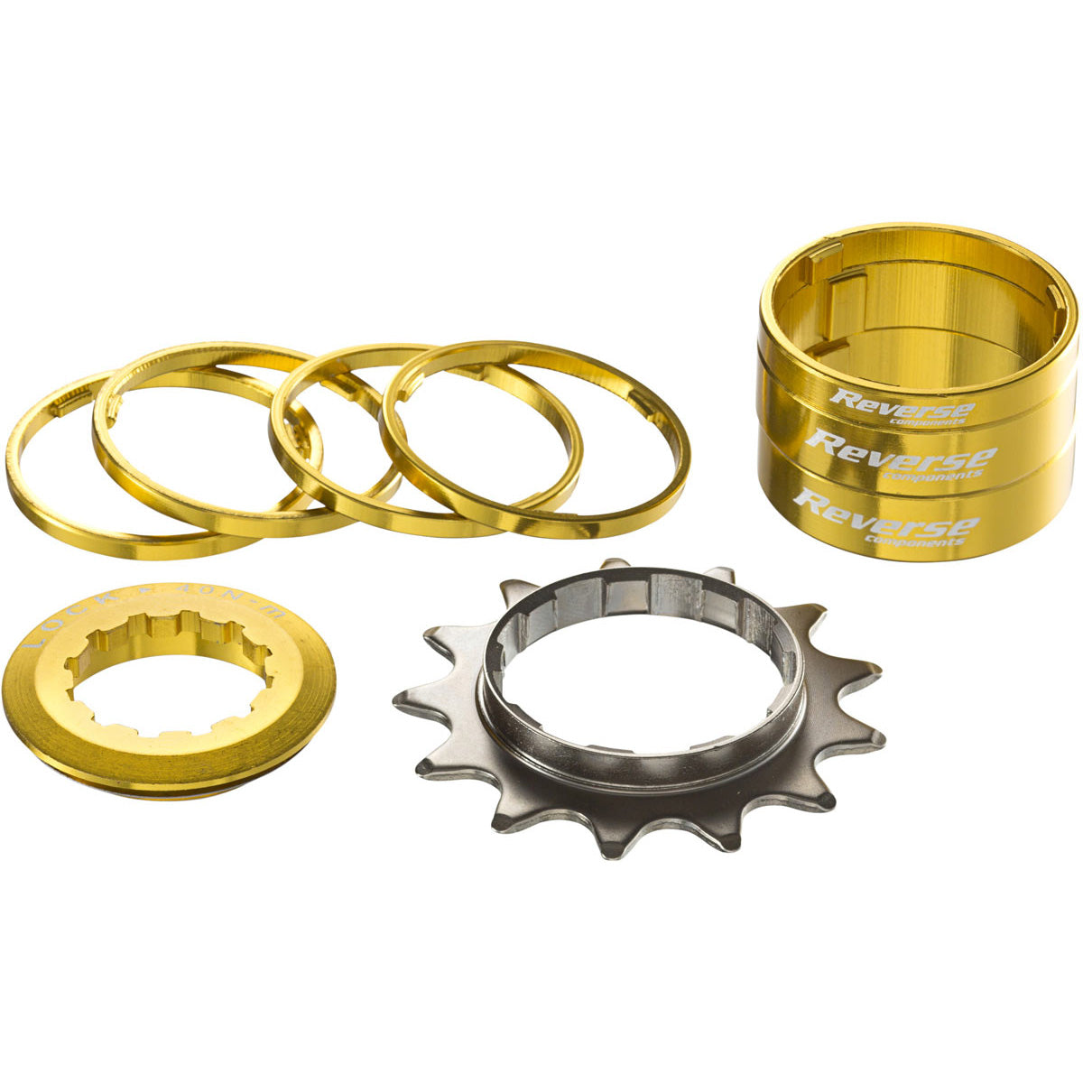 Reverse Single Speed Kit 13t Gold