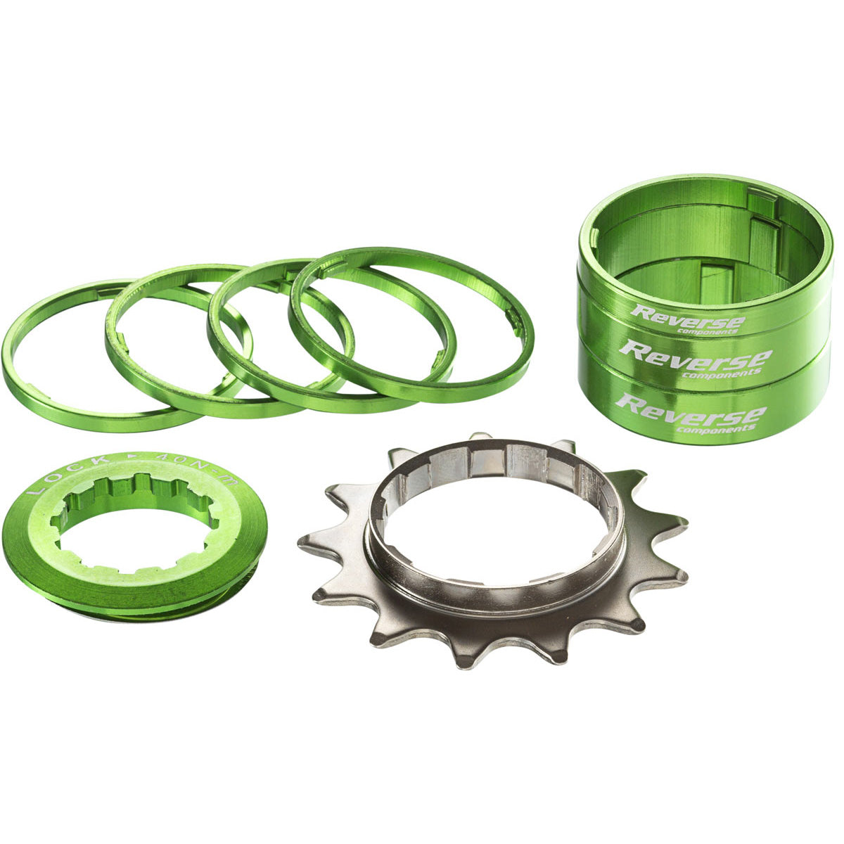 Reverse Single Speed Kit 13t Green