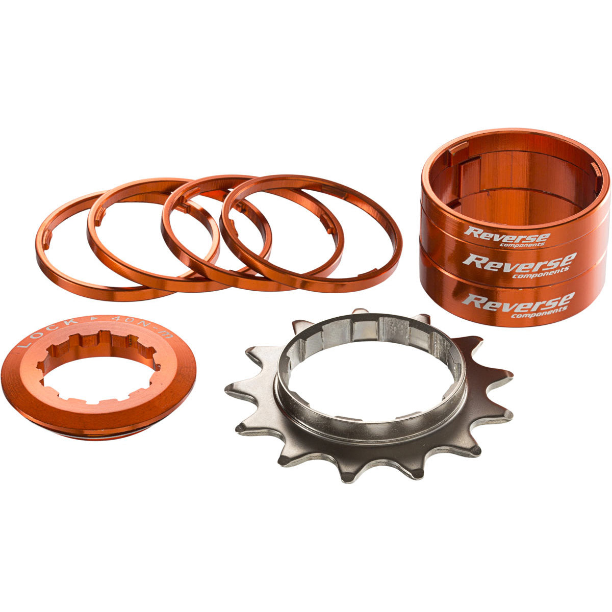 Reverse Single Speed Kit 13t Orange