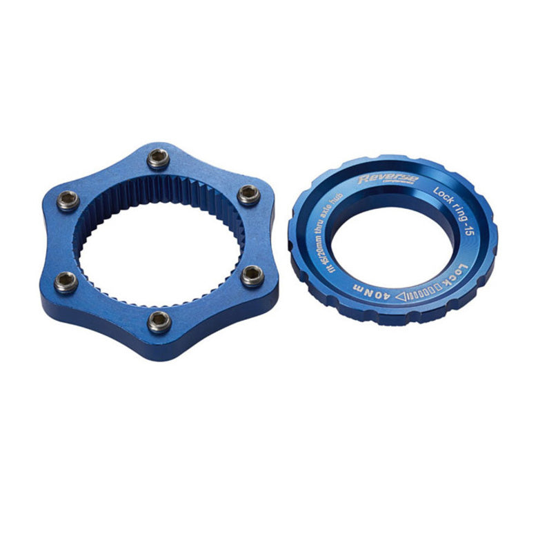 Reverse Rotor Adapter Center Lock to 6-Bolt Blue-Goodwynn&#39;sGoodwynn&#39;s