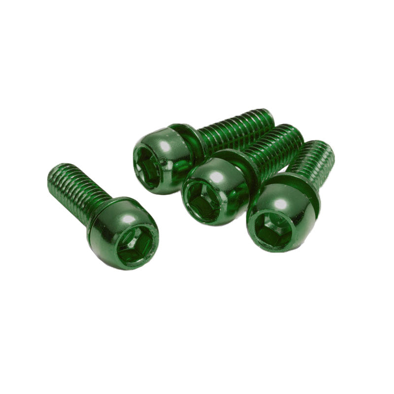 Reverse Disc Brake Caliper Bolts M6x18 4/Pack - Green