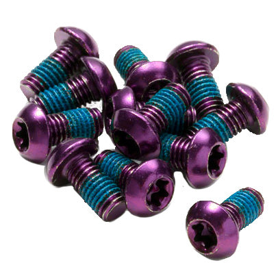 Reverse Disc Rotor Bolts M5x10 12/Pack - Purple-Goodwynn&#39;sGoodwynn&#39;s