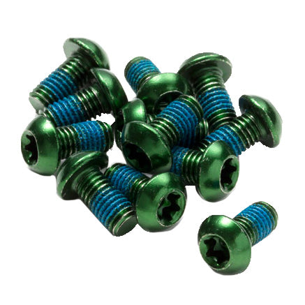 Reverse Disc Rotor Bolts M5x10 12/Pack - Green-Goodwynn&#39;sGoodwynn&#39;s