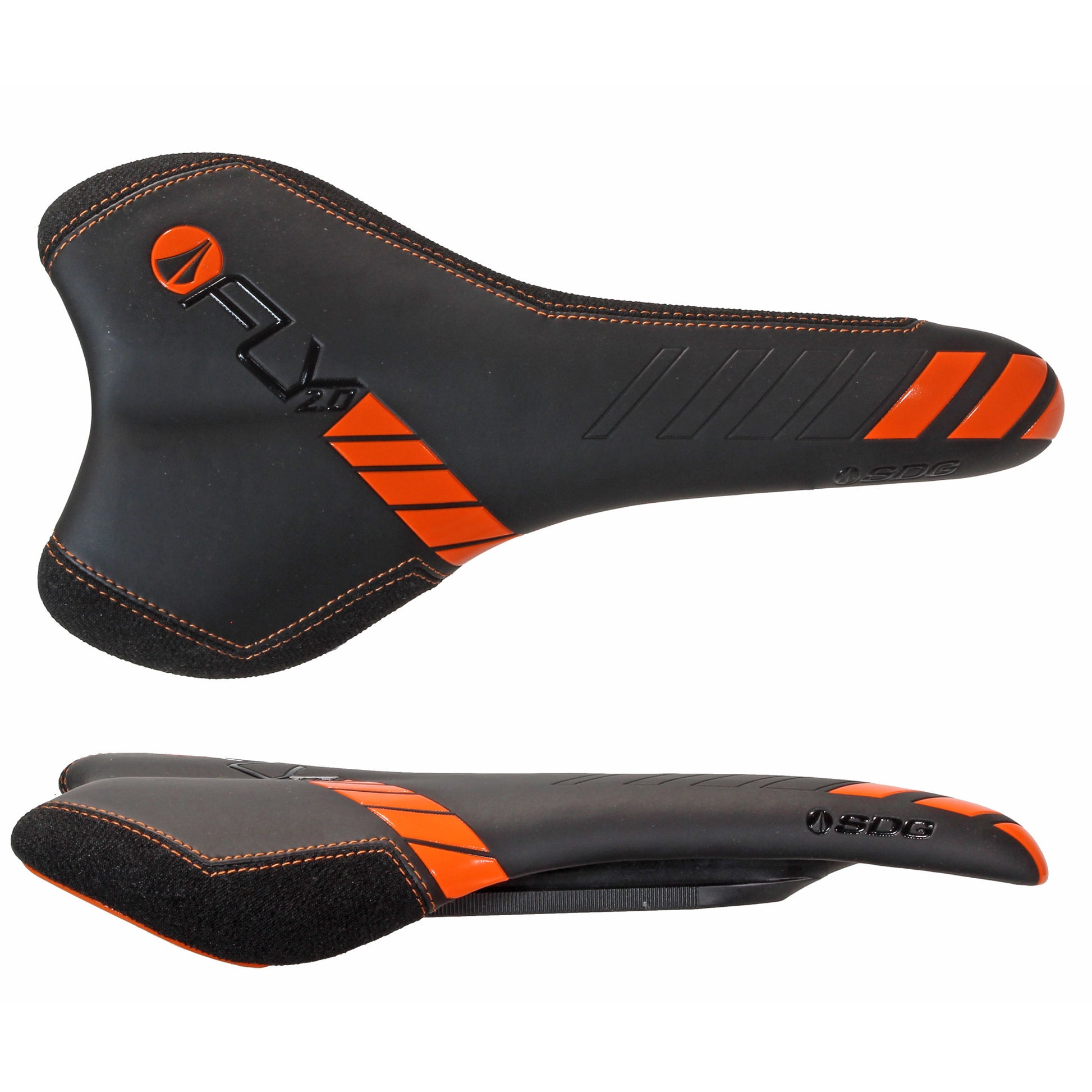 SDG I-Fly 2.0 I-Beam Saddle - Black/Orange-Goodwynn&#39;sGoodwynn&#39;s