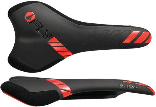 SDG I-Fly 2.0 I-Beam Saddle - Black/Red-Goodwynn's