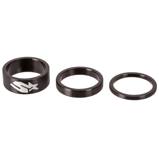 Spank Headset Spacer Kit 3/6/12mm Set - Black-Goodwynn's