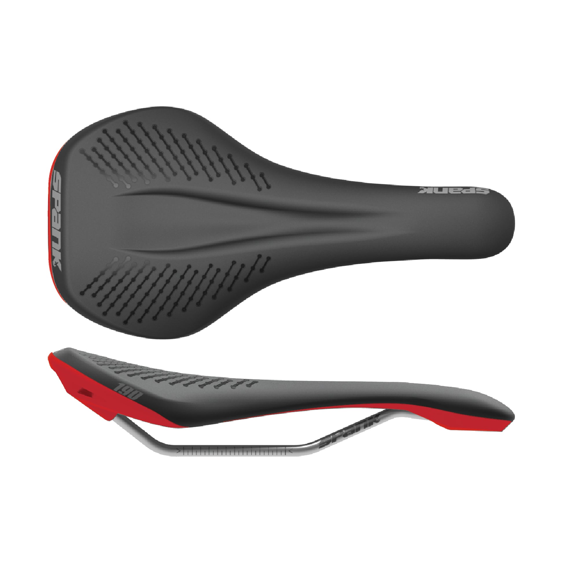 Spank Oozy 220 Saddle Black/Red-Goodwynn&#39;sGoodwynn&#39;s