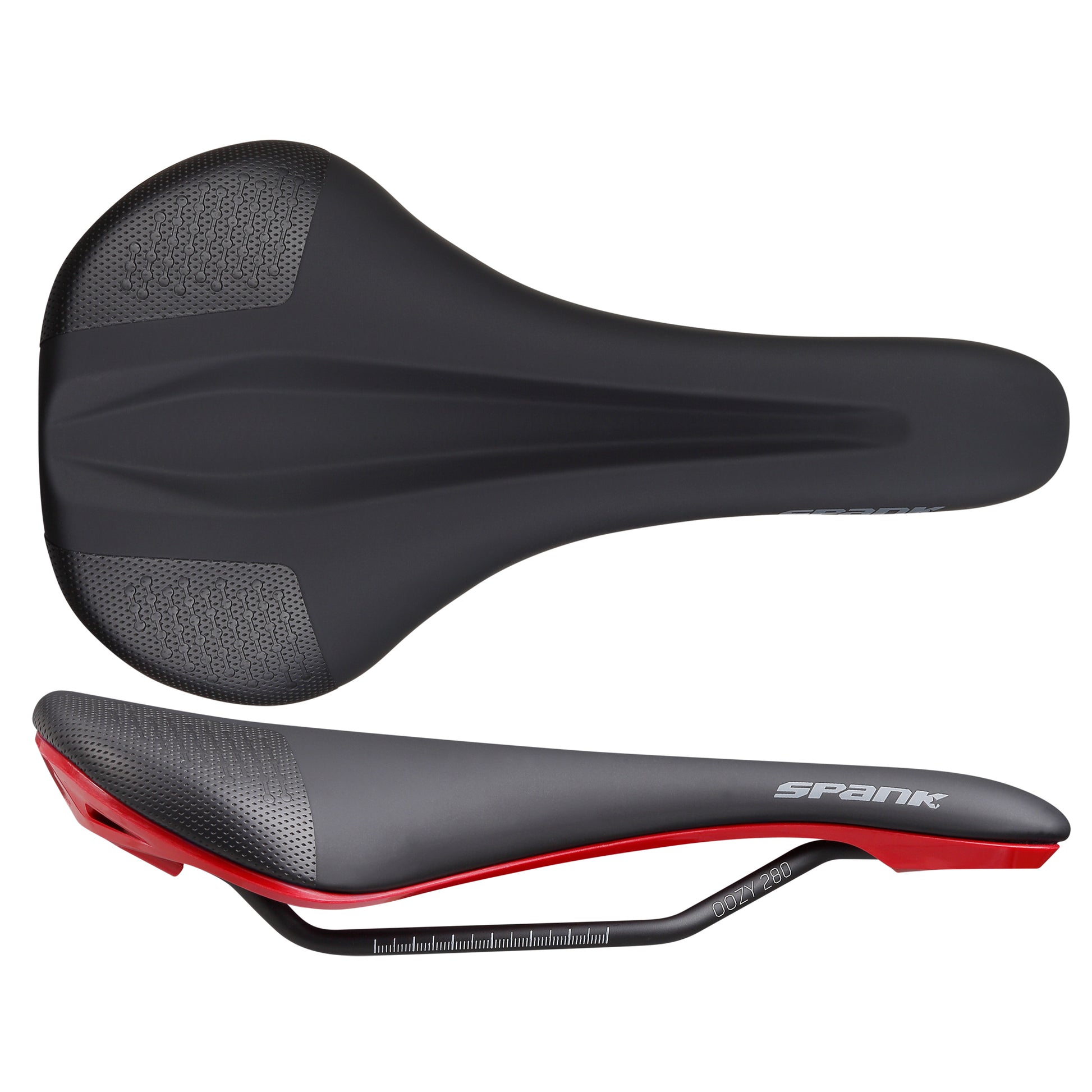 Spank Oozy 280 Saddle Black/Red-Goodwynn&#39;sGoodwynn&#39;s