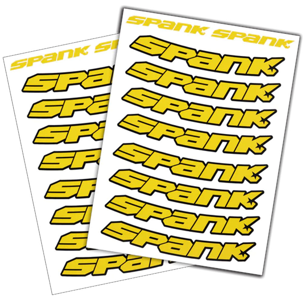 Spank Spank Rim Decals - Yellow-Goodwynn&#39;sGoodwynn&#39;s