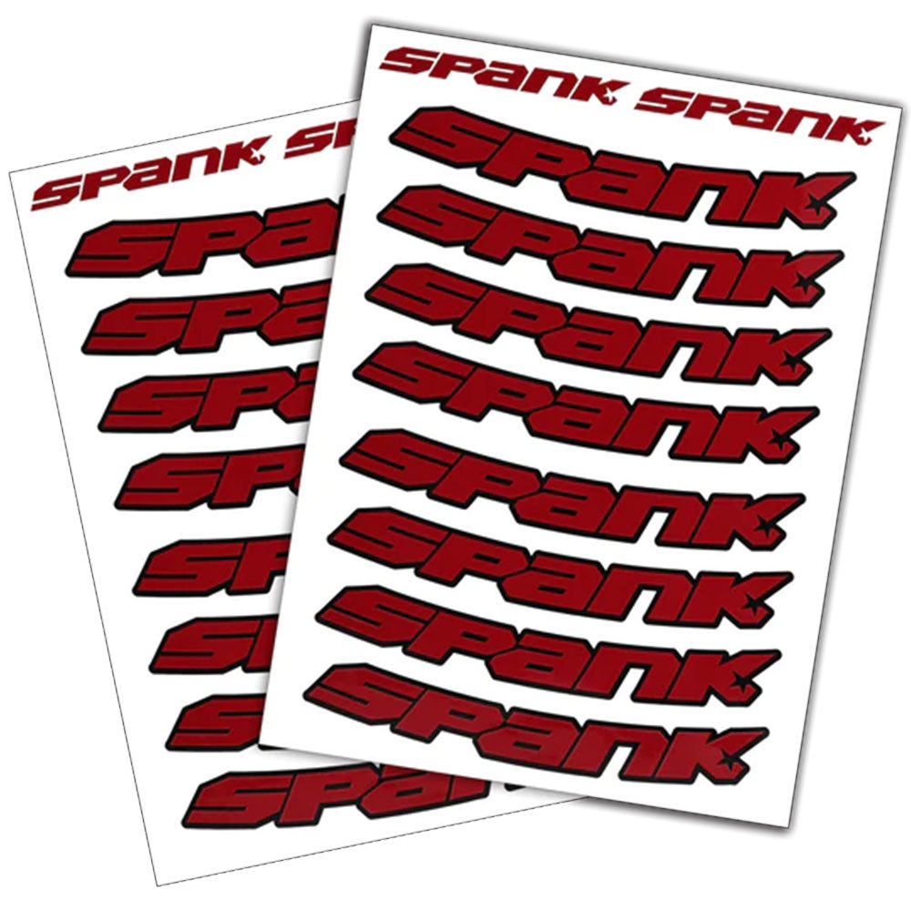 Spank Spank Rim Decals - Red-Goodwynn&#39;sGoodwynn&#39;s