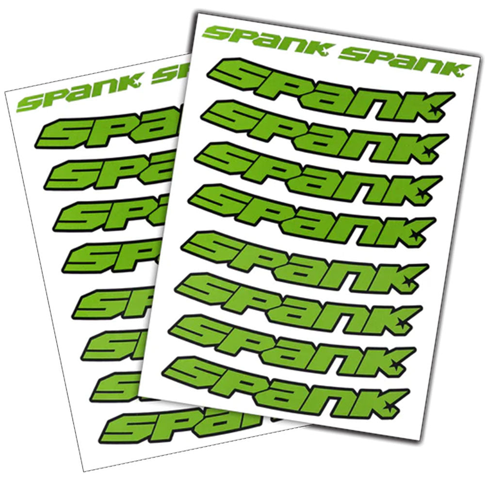 Spank Spank Rim Decals - Bright Green