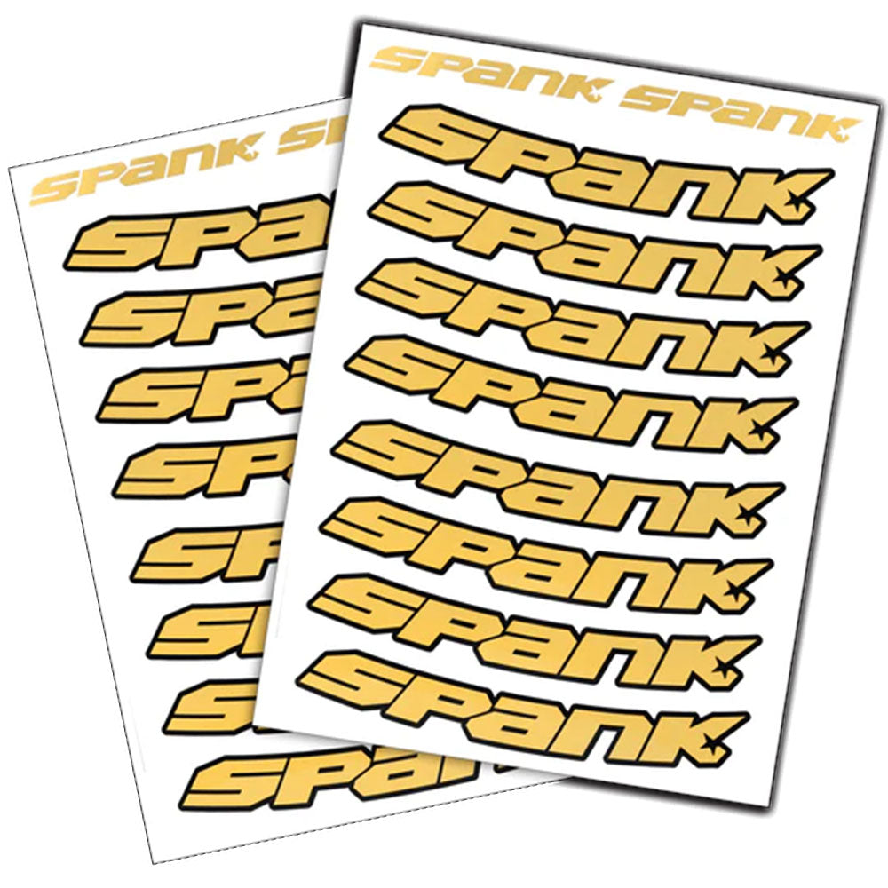 Spank Spank Rim Decals - Gold