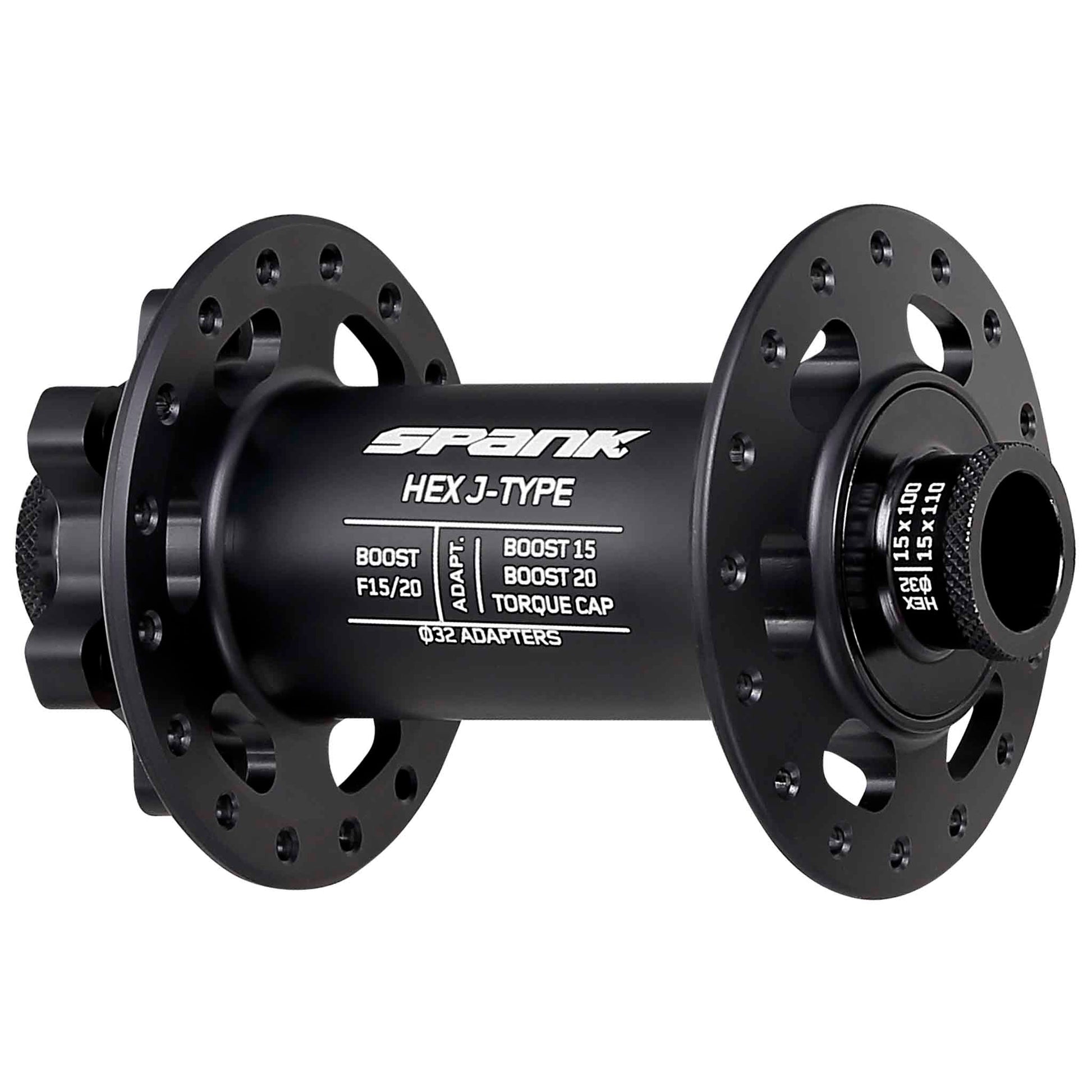 Spank Hex J-Type Front Hub - 15/20 x 110mm 6-Bolt Black 32H-Goodwynn&#39;sGoodwynn&#39;s