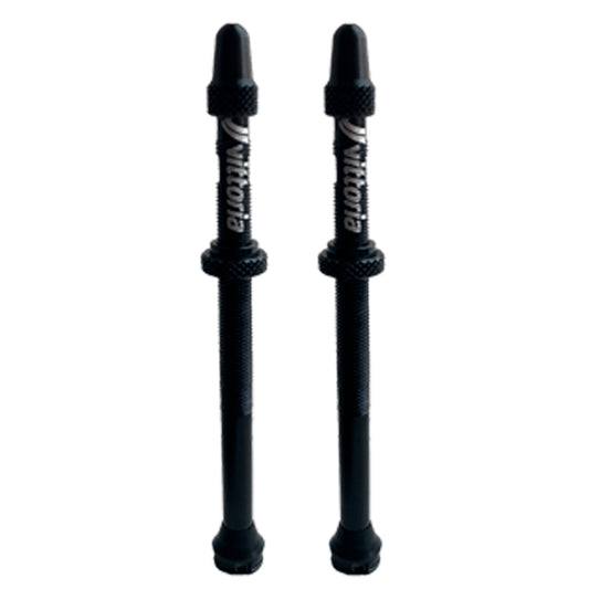 Vittoria Multiway Tubeless Valve Alloy Black 80mm (Pair)-Goodwynn's