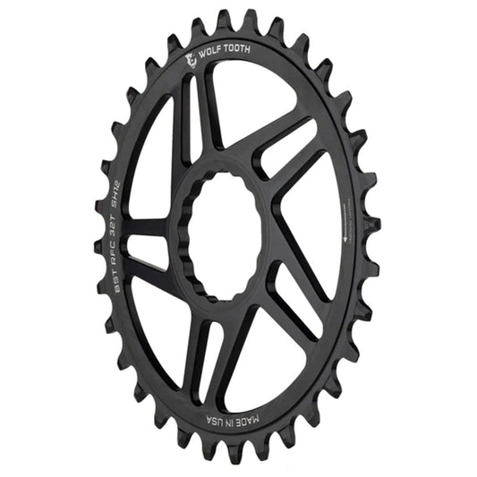 Wolf Tooth Direct Mount Chainring - 32t RaceFace/Easton CINCH Direct Mount Drop-Stop B For Boost Cranks 3mm Offset BLK-Goodwynn's