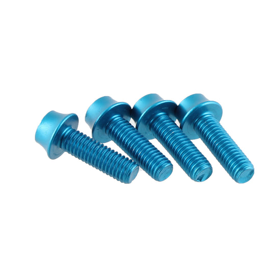 Wolf Tooth Water Bottle Cage Bolts - Set/4 Aluminum Blue-Goodwynn's