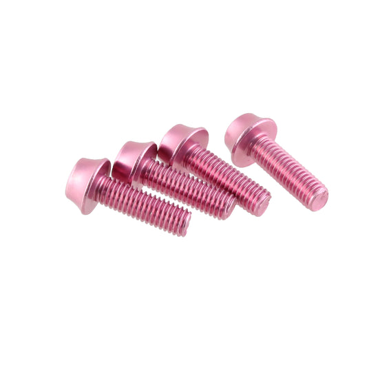 Wolf Tooth Water Bottle Cage Bolts - Set/4 Aluminum Pink-Goodwynn's