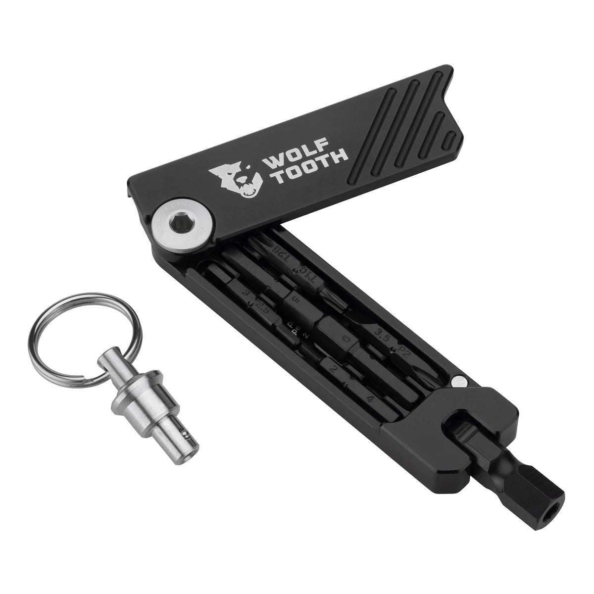 Wolf Tooth Components 6-Bit Hex Wrench Multi-Tool w/ Key Ring Silver-Goodwynn&#39;sGoodwynn&#39;s