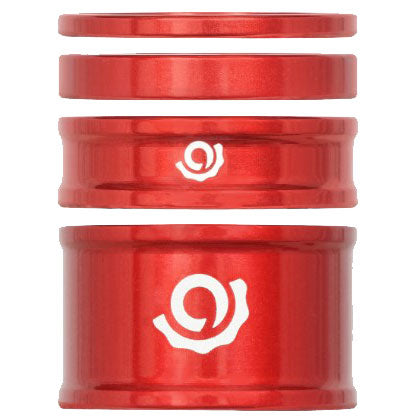 Industry Nine Headset Combo Spacer Kit 1-1/8" Set/4 Red-Goodwynn&#39;sGoodwynn&#39;s