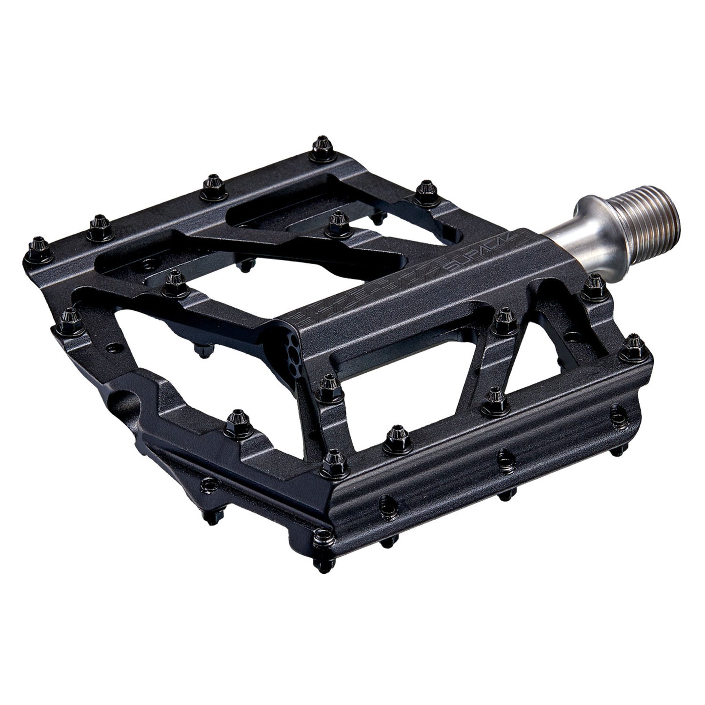 Supacaz Orbitron DH Flat Pedals: CNC Alloy Black